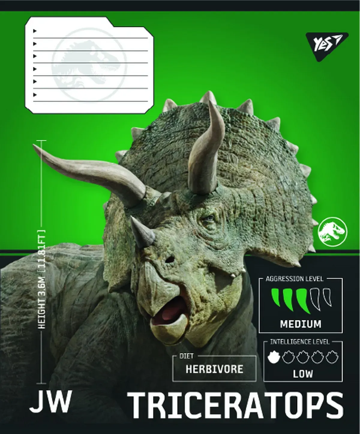 Зошит 12 лін. Yes "Jurassic World Strength and Power", 767664 4