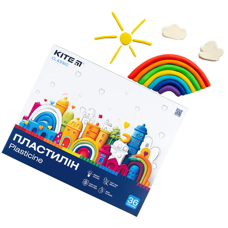 Пластилин, 36 цветов, 720 г. Kite Classic, K-078 5