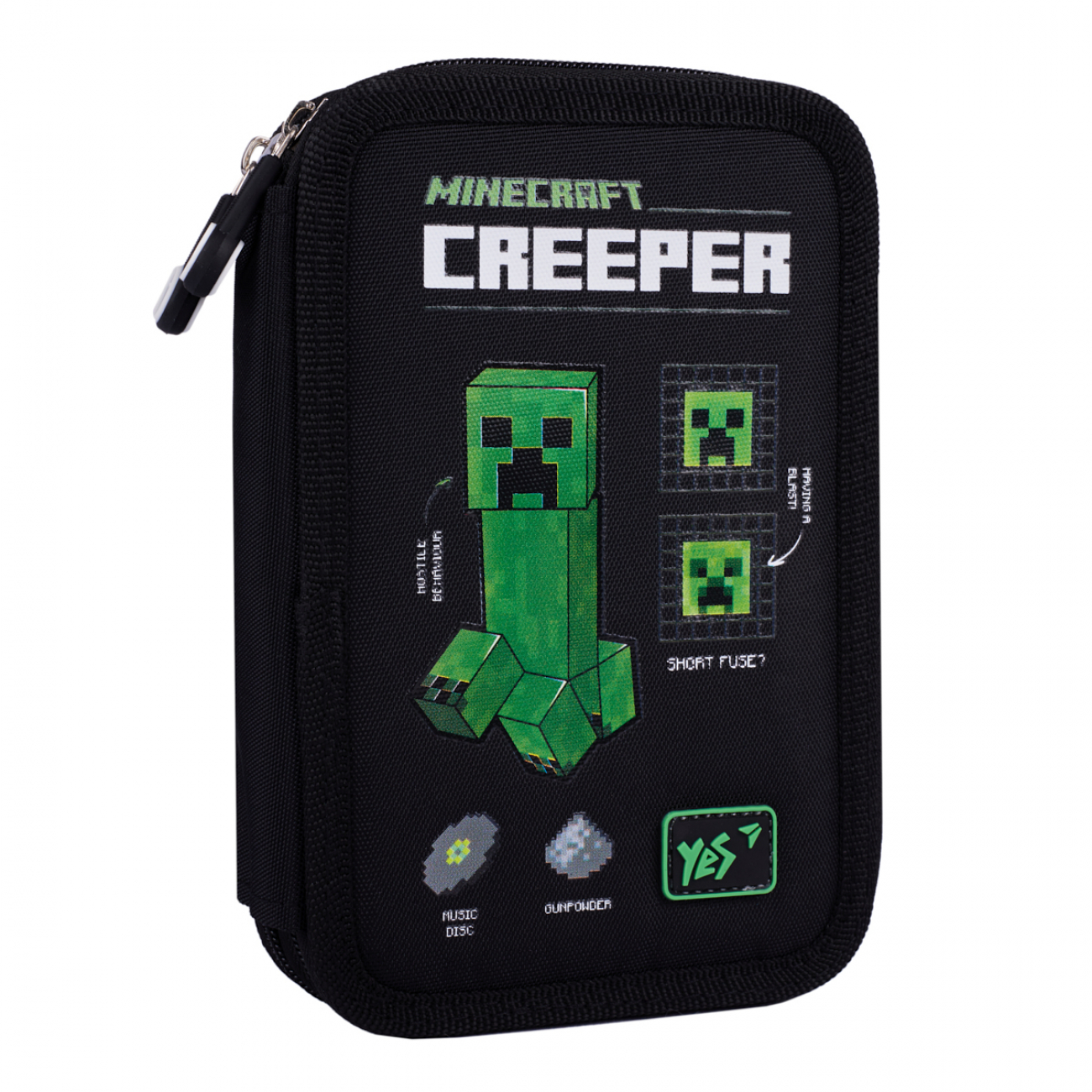 Пенал твердий YES HP-01 "Minecraft World" подвійний, 533643 1