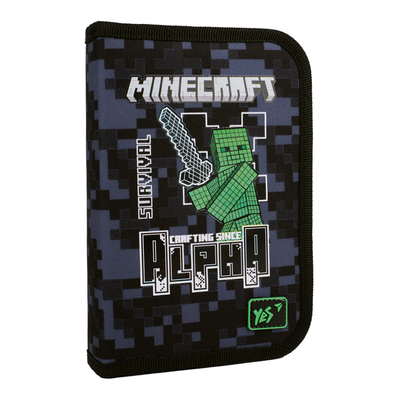 Пенал твердий YES HP-02 "Minecraft Alpha" одинарний без клапана, 533655