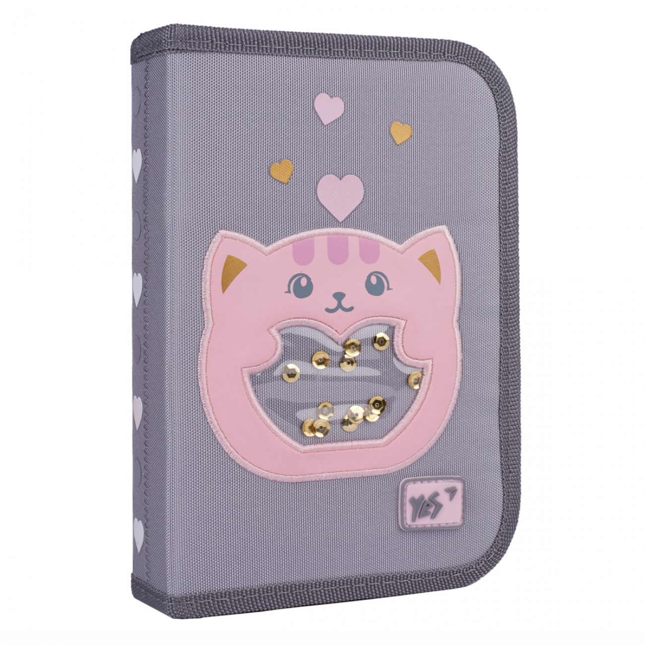 Пенал твердий YES HP-03 "With Love" одинарний з клапаном, 533659