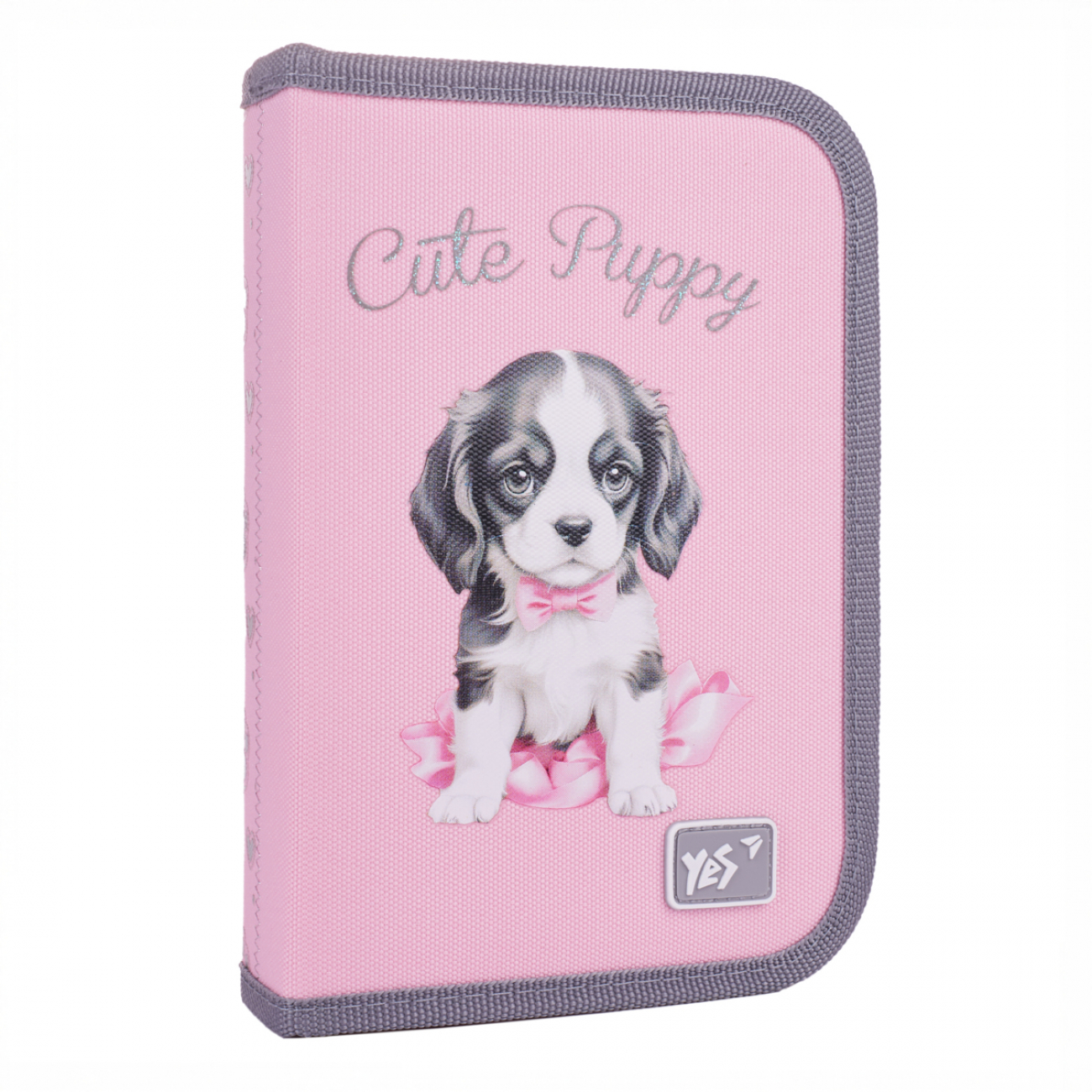 Пенал твердий YES HP-04 "Doggy Princess" одинарний з двома клапанами, 533706