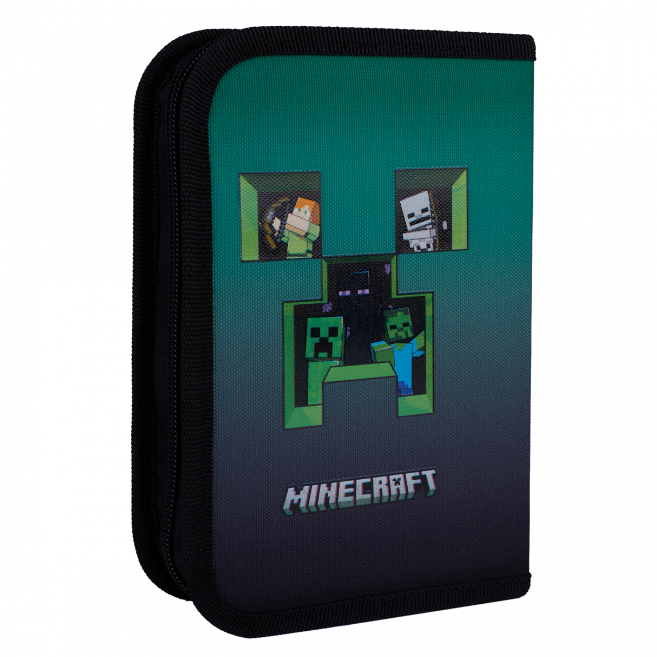 Пенал жесткий YES HP-04 "Minecraft Icons" одинарный с двумя клапанами, 533633 1