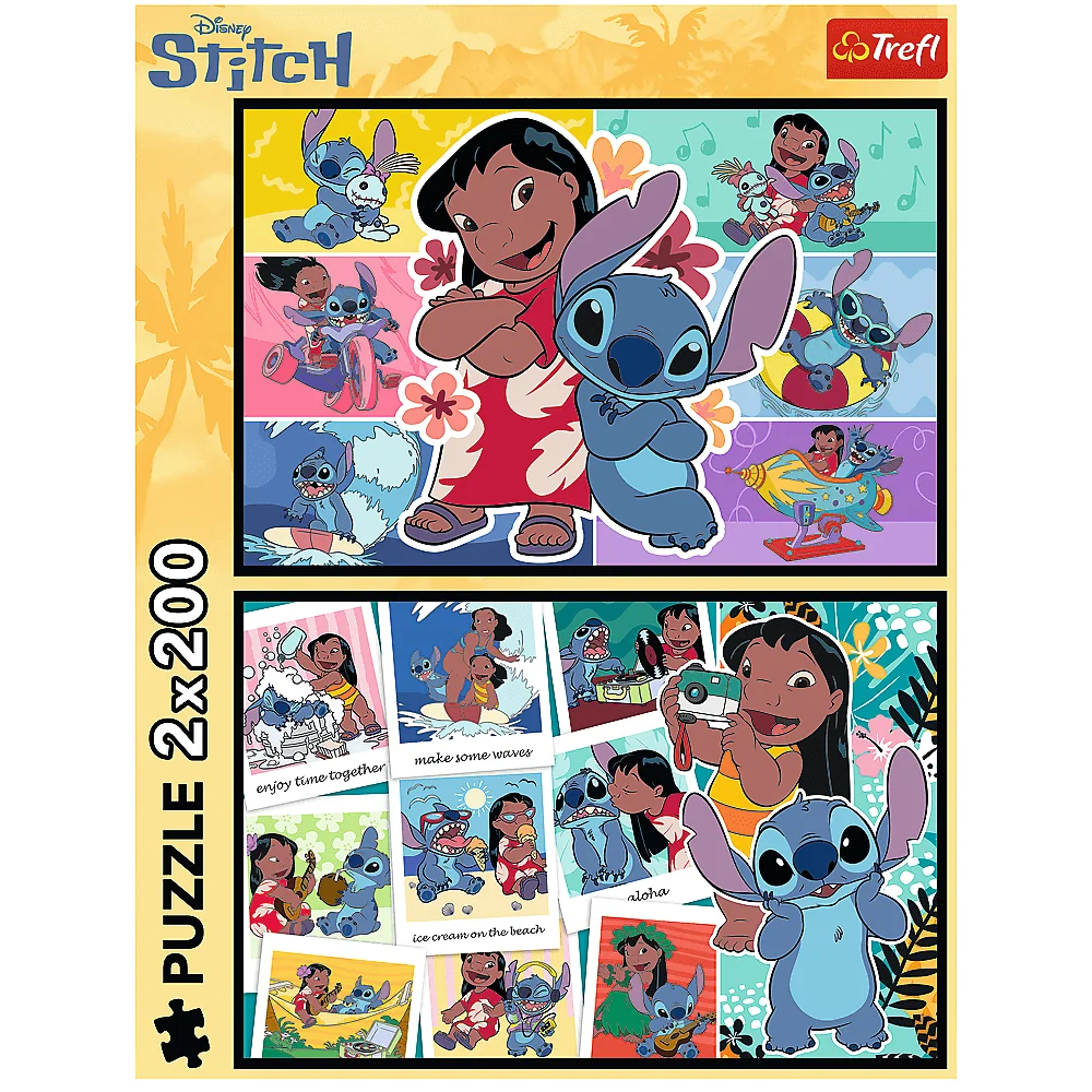 Пазл "2x200" - Lilo&Stitch: Щасливе життя Стіча, 13334, Trefl 3