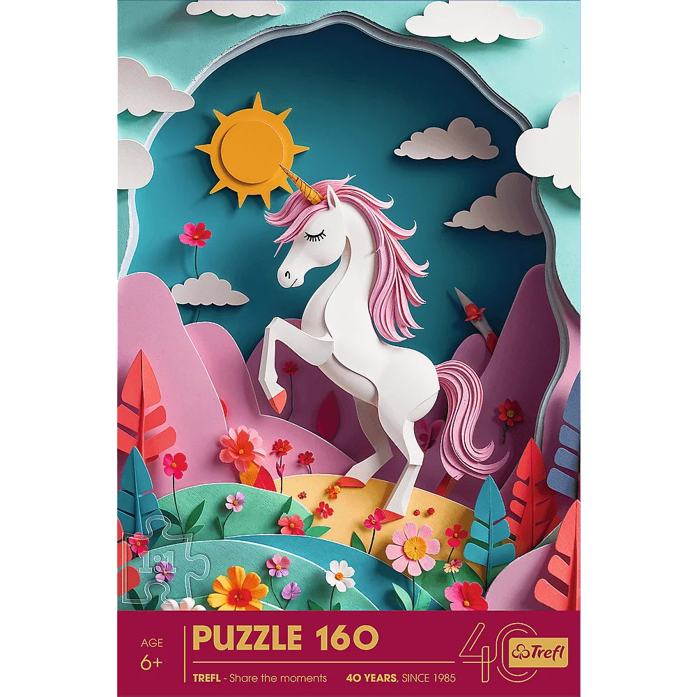 Пазл "160" - Мистецтво з паперу: єдиноріг, 40047, Trefl 2