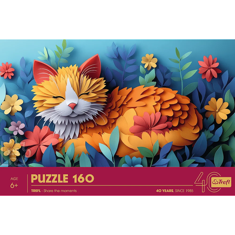Пазл "160" - Мистецтво з паперу: кошеня, 40049, Trefl 2
