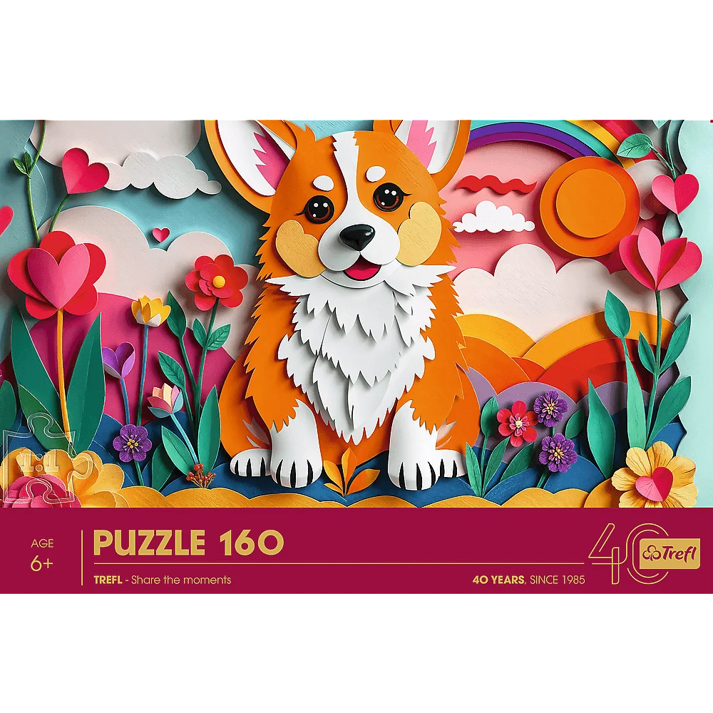 Пазл "160" - Мистецтво з паперу: песик, 40050, Trefl 2