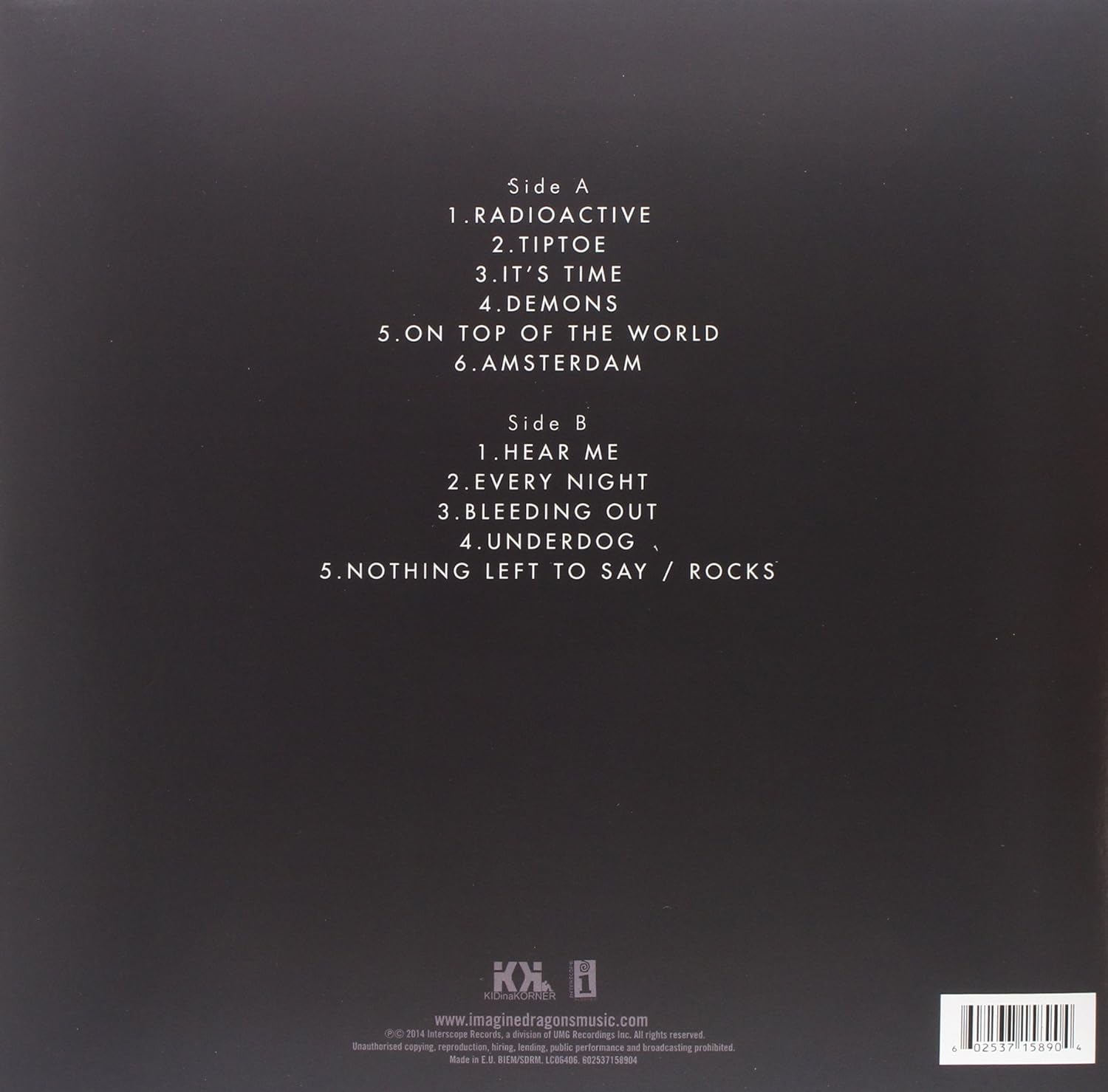 Платівка Imagine Dragons - Night Visions [LP] 2