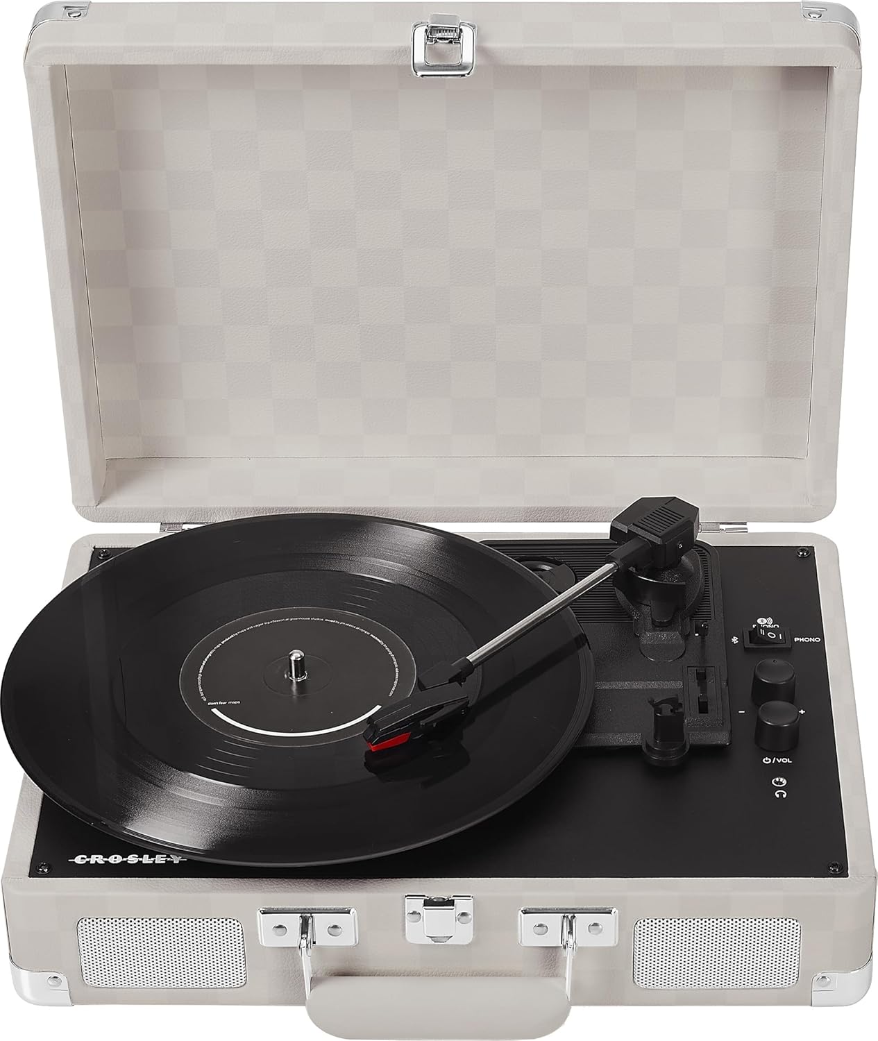 Виниловый проигрыватель Crosley Cruiser Deluxe Almond Checkerboard 3
