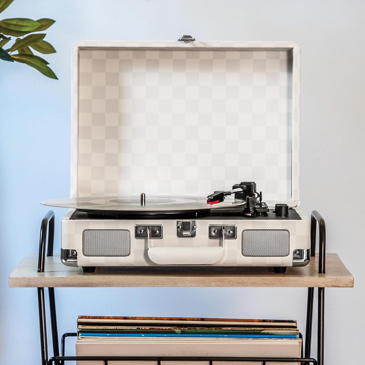 Виниловый проигрыватель Crosley Cruiser Deluxe Almond Checkerboard 8