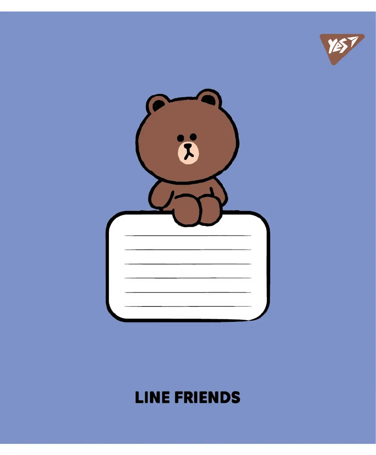 Тетрадь 12 лин. Yes "Line Friends Stylish", 767646 1