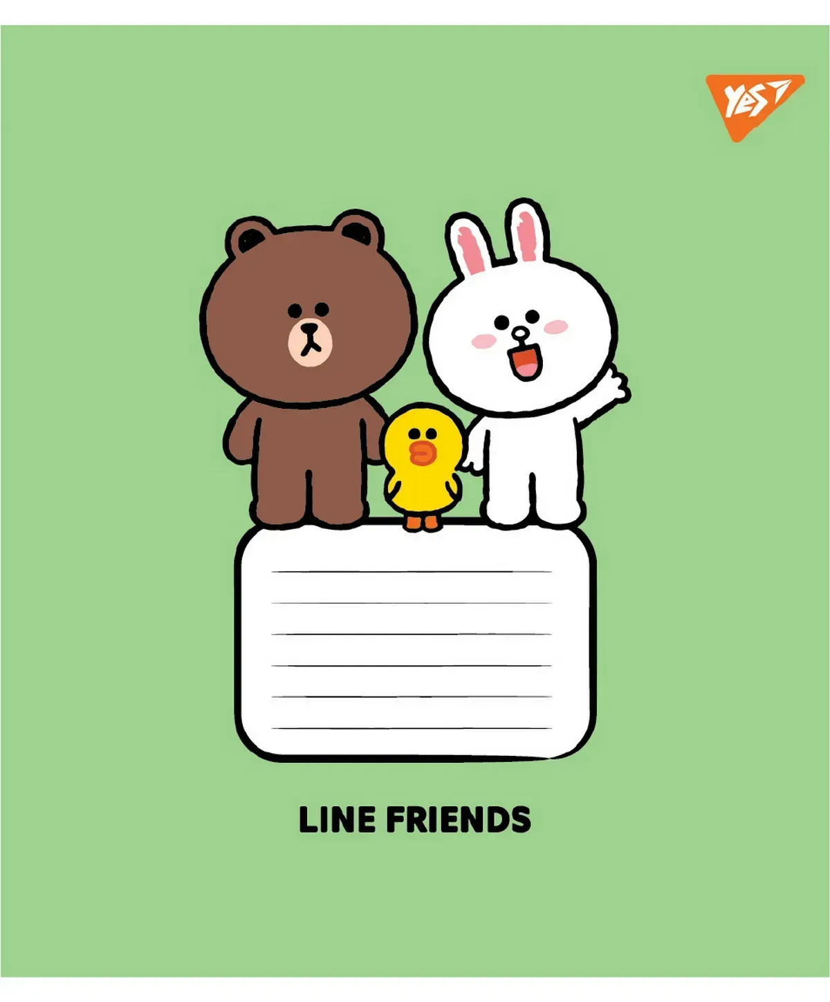 Тетрадь 12 лин. Yes "Line Friends Stylish", 767646 2