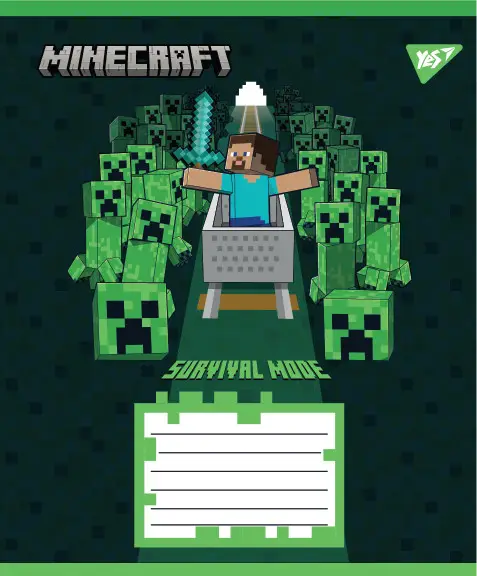 Тетрадь 12 кл. Yes "Minecraft Walls", 767563 2