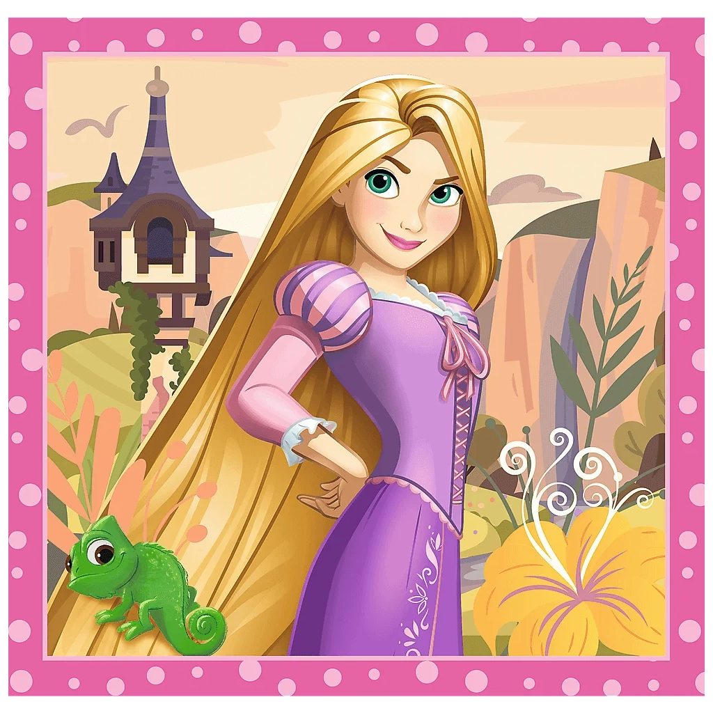 Пазл "3 в 1" - Чарівні квіти. Disney Princess, Trefl, 34875 2