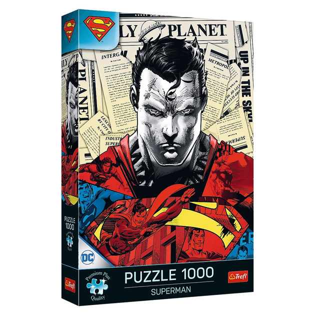 Пазл "1000 Преміум Плюс" - Супермен, Warner Superman, Trefl, 10884