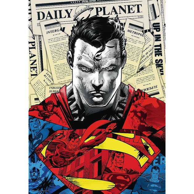 Пазл "1000 Преміум Плюс" - Супермен, Warner Superman, Trefl, 10884 1