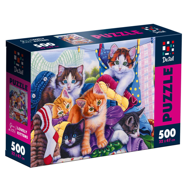 Пазли "Милі кошенята" De.tail, 500 деталей, DT500-13