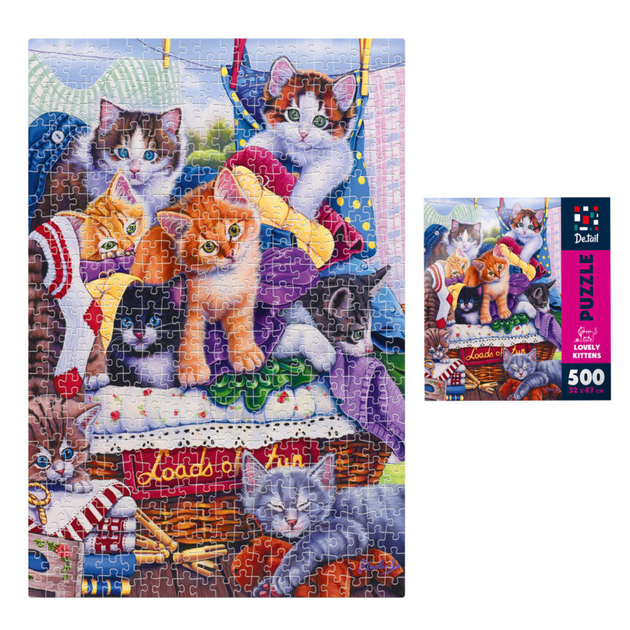 Пазли "Милі кошенята" De.tail, 500 деталей, DT500-13 2