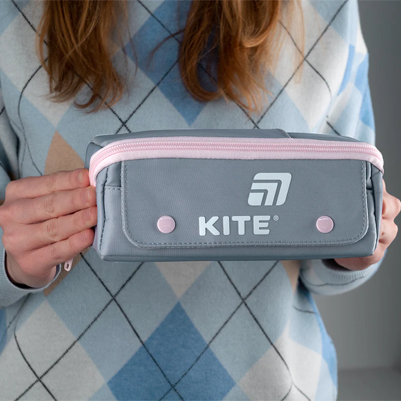 Пенал Kite 2702-1 сіро-рожевий, K25-2702-1 6
