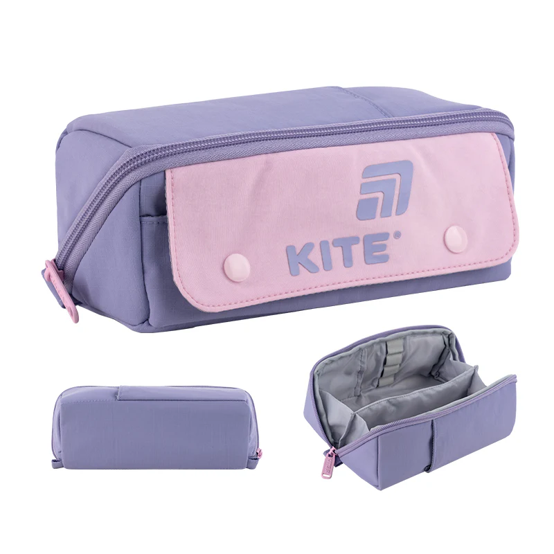 Пенал Kite 2702-2 фіолетово-рожевий, K25-2702-2 2