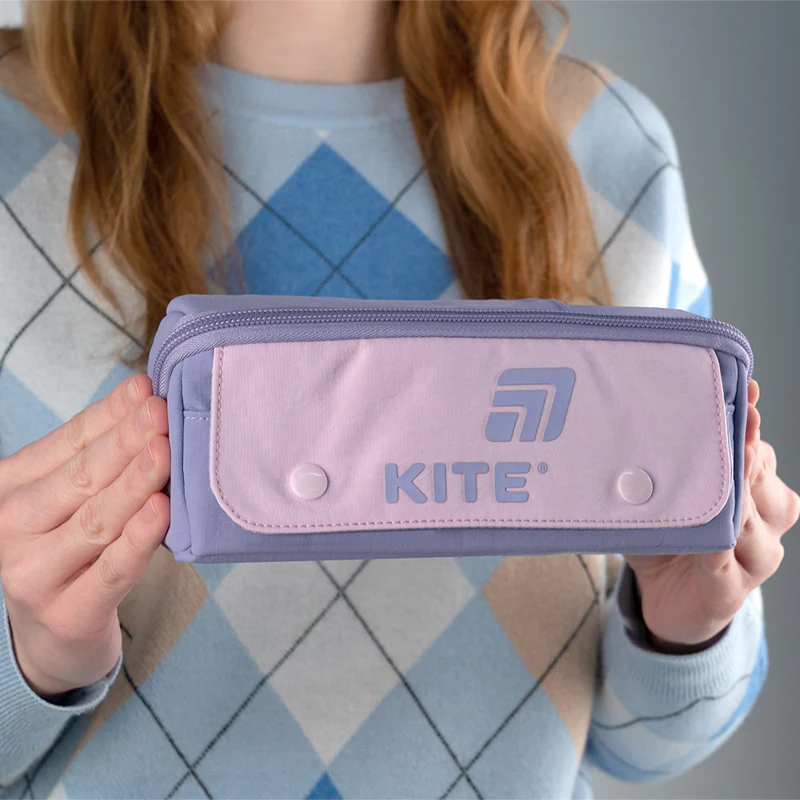 Пенал Kite 2702-2 фіолетово-рожевий, K25-2702-2 6