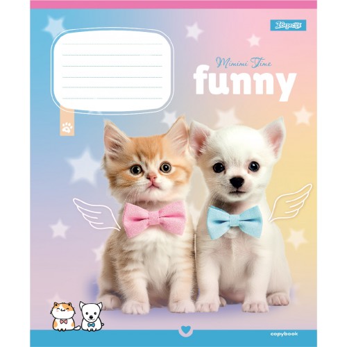 Тетрадь 12 лин. 1B "Funny Pets", 768209 2
