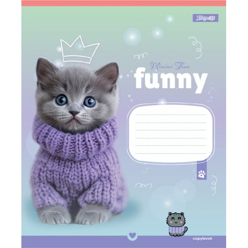 Тетрадь 12 лин. 1B "Funny Pets", 768209 4