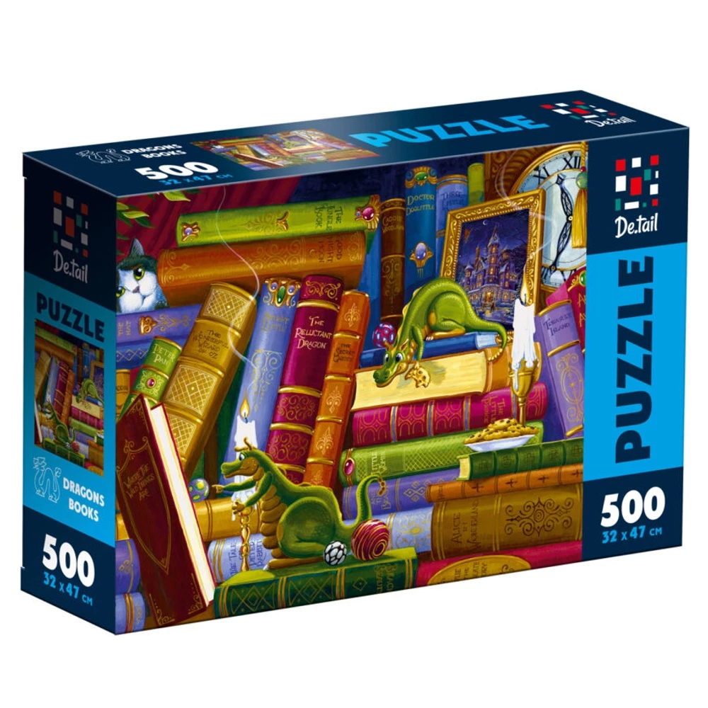 Пазли "Книги про драконів" De.tail, 500 деталей, DT500-12