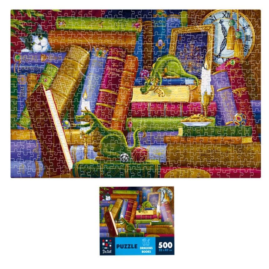 Пазли "Книги про драконів" De.tail, 500 деталей, DT500-12 2