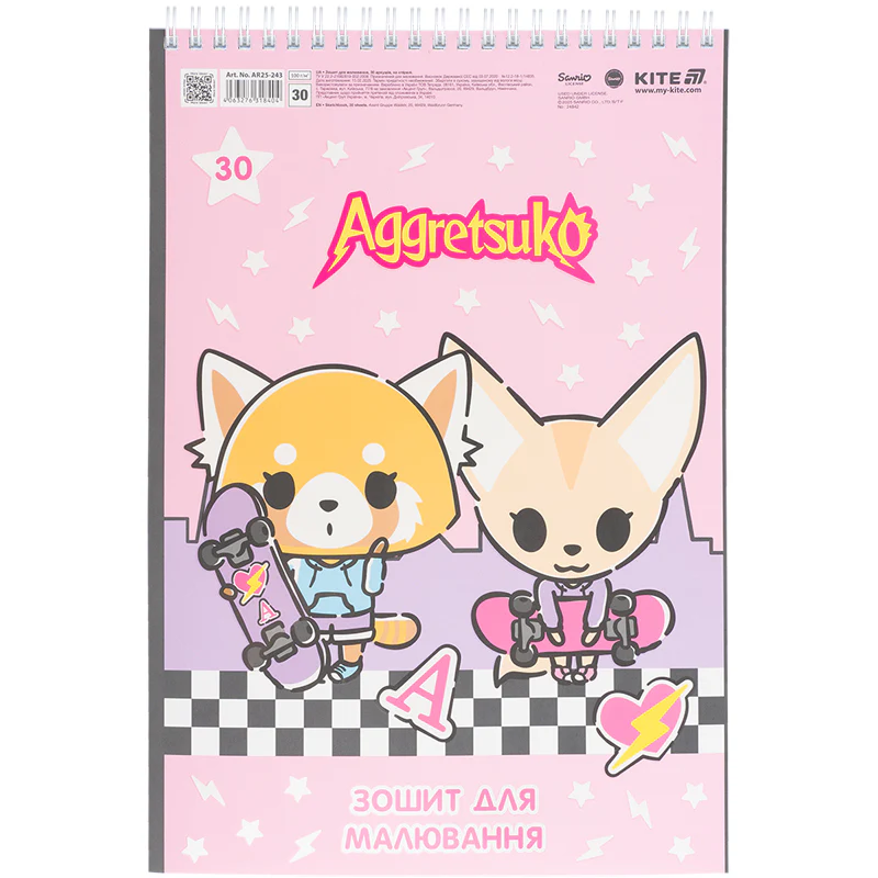 Альбом для рисования 30 л., спир., софт тач + УФ лак, AR, AR25-243 4