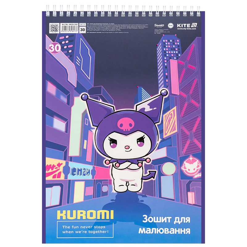 Альбом для рисования 30 л., спир., софт тач + УФ лак, HK, HK25-243 5