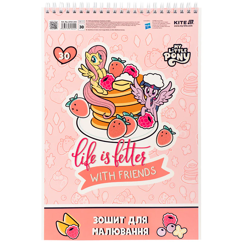 Альбом для рисования 30 л., спир., УФ лак+глитер, LP, LP25-243 2