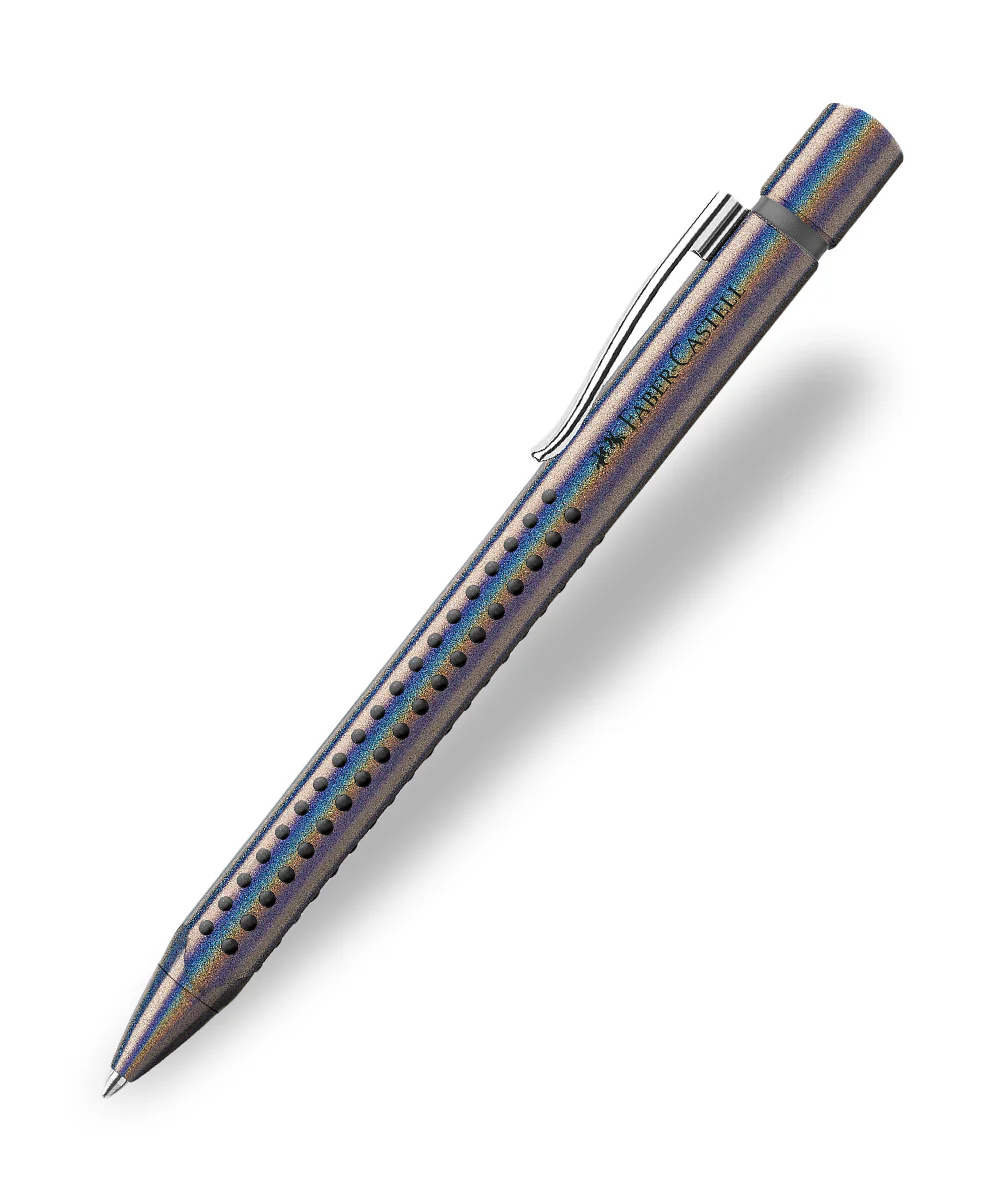 Ручка кулькова автомат. Grip ХВ Glam Silver, 243911 Faber-Castell