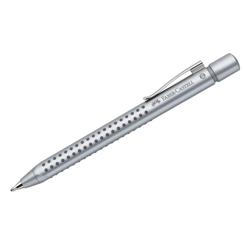 Ручка кулькова Grip 2011 срібло, 144111 Faber-Castell
