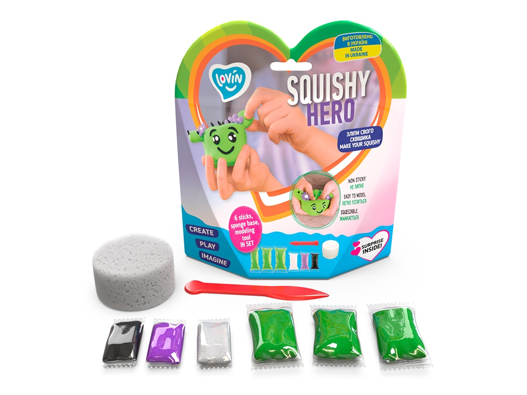 Набір для ліплення з повітяним пластиліном "Squishy Cactusita" TM Lovin, 70124 1