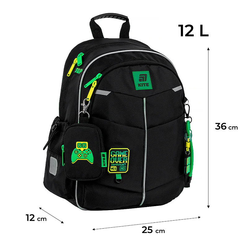 Рюкзак Kite Education 771 Game Over, K25-771S-4 2