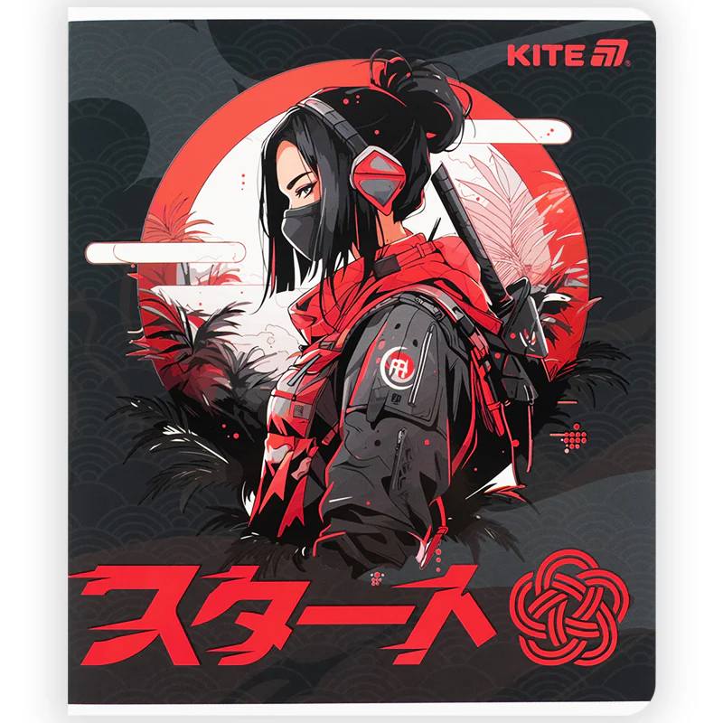 Зошит 48 арк., кл., софт тач + УФ лак, Kite Anime, K25-259-1 4