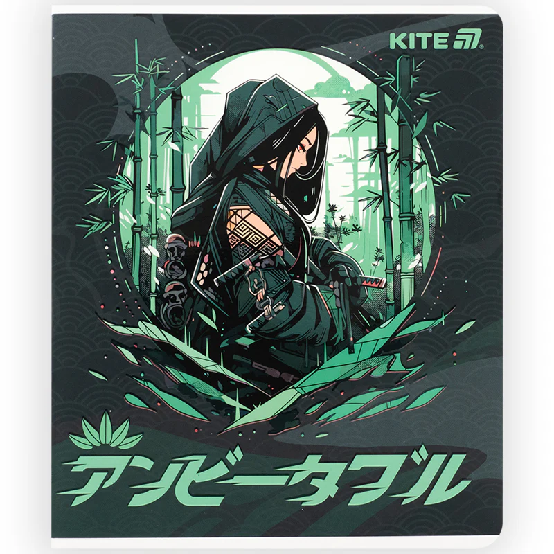 Зошит 48 арк., кл., софт тач + УФ лак, Kite Anime, K25-259-1 12