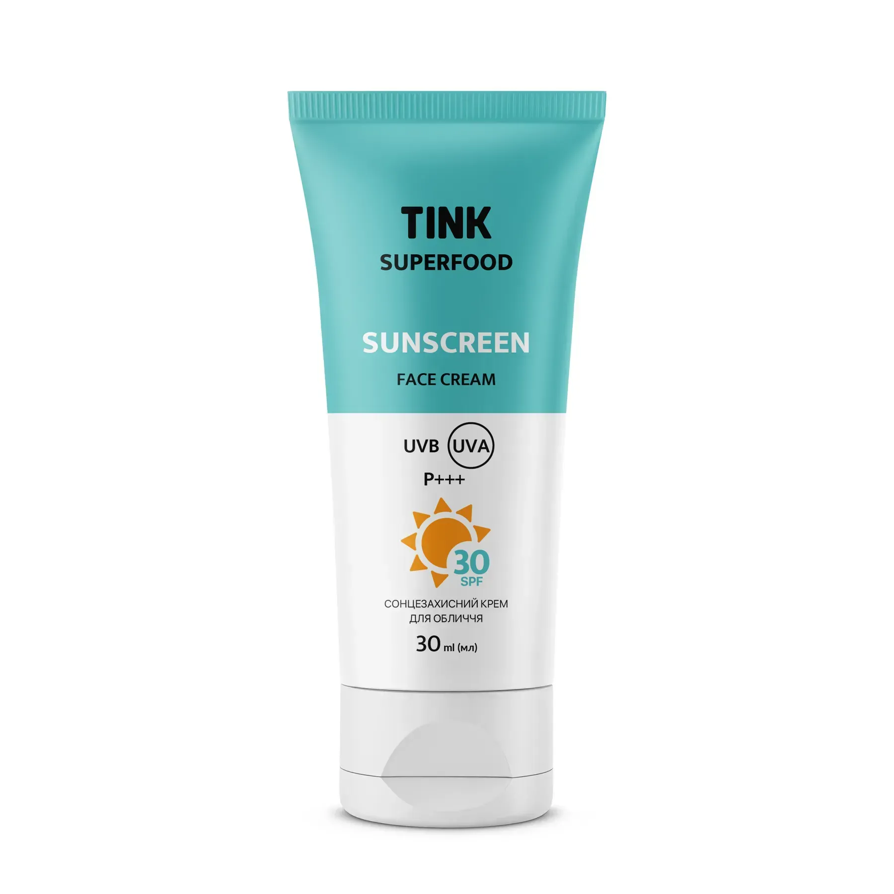 Сонцезахисний крем для обличчя SPF 30 Tink 30 мл, 289548
