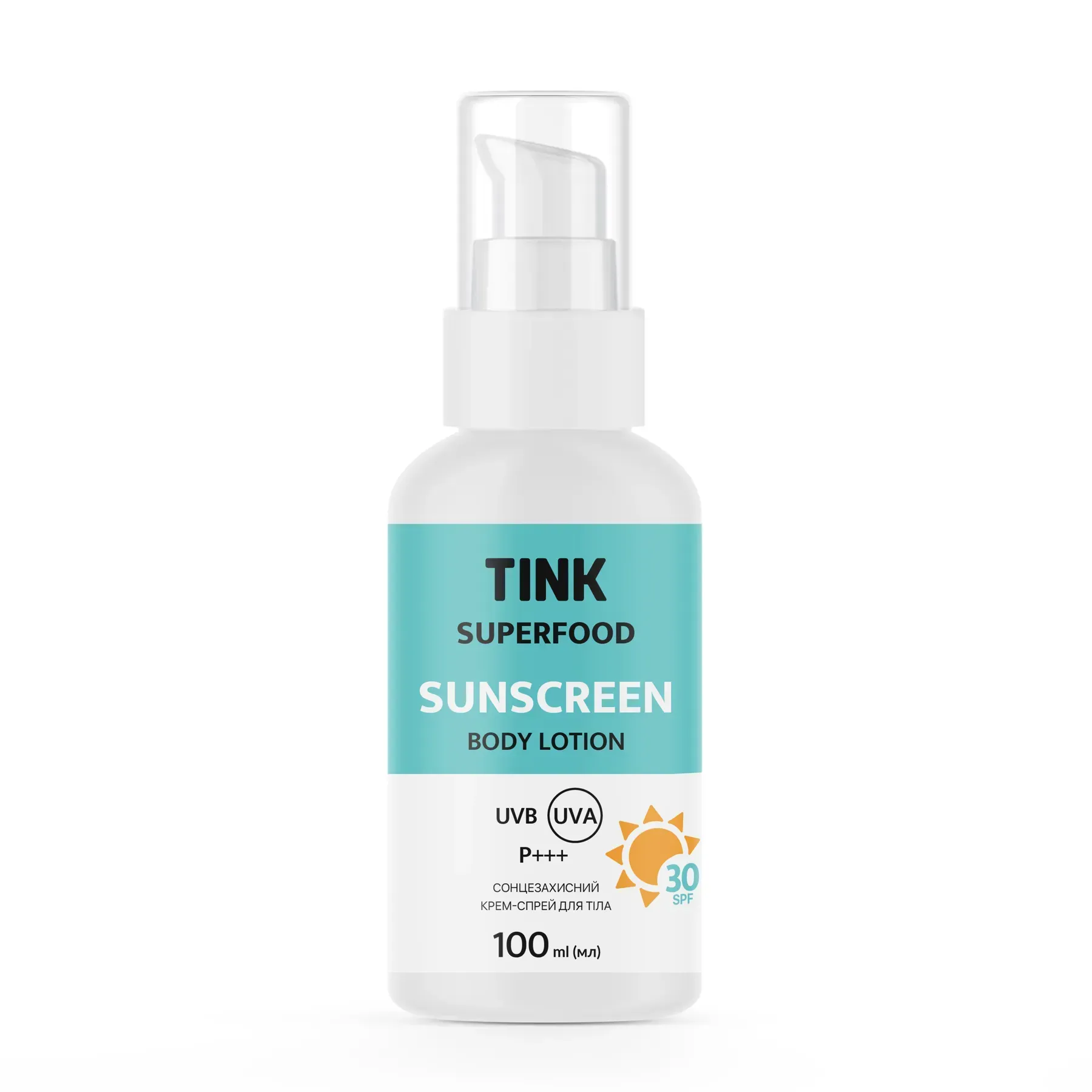 Сонцезахисний лосьйон для тіла SPF 30 Tink 100 мл, 289550