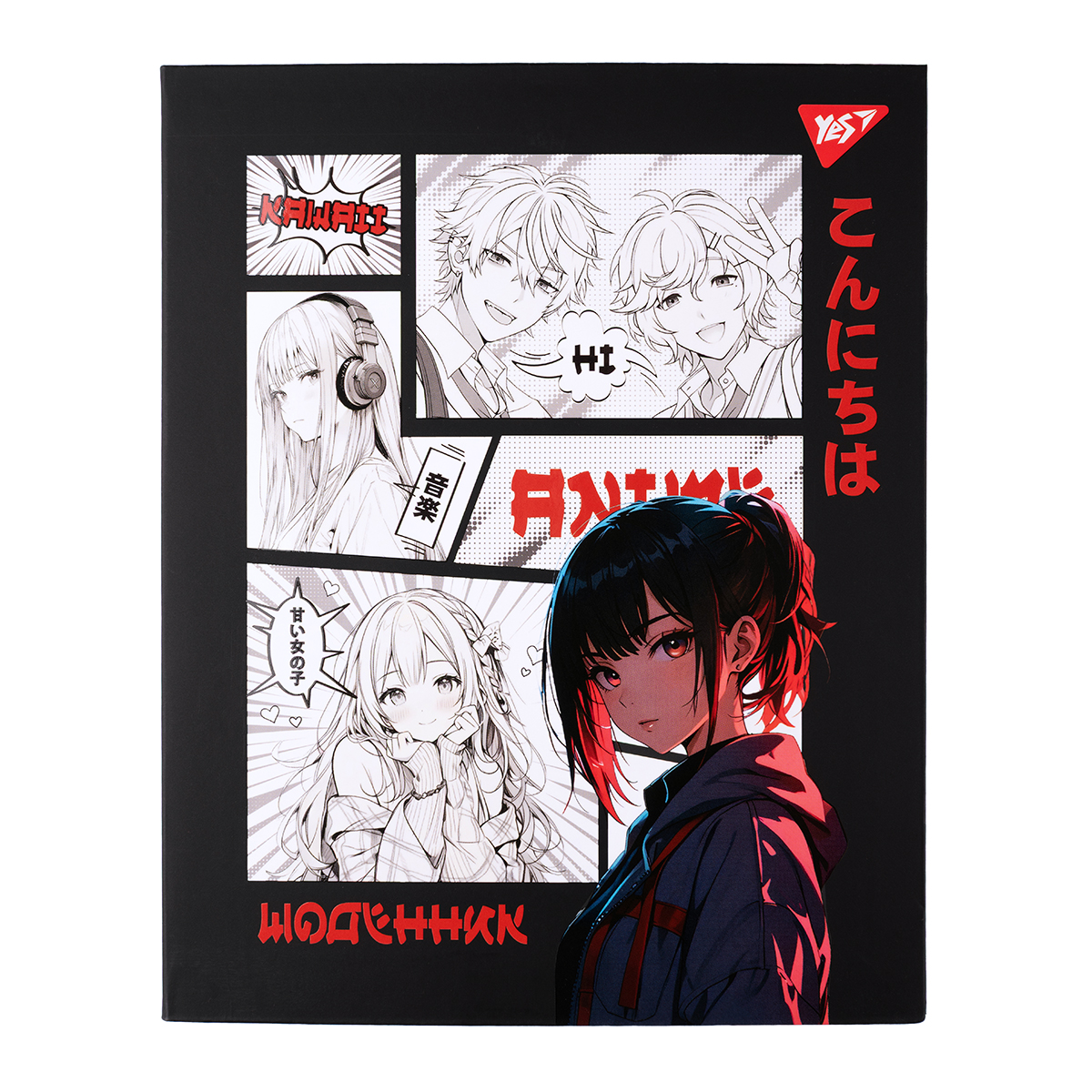 Щоденник шк. інтегральний "Anime B&W" А5, 40 арк., 911577 YES
