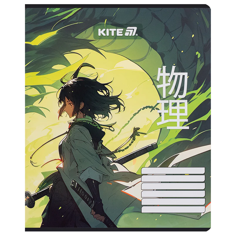 Зошит 18 арк., лін., софт-тач + УФ лак, Kite Anime, K25-237-1 5
