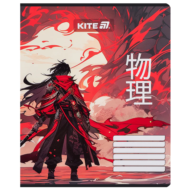 Зошит 18 арк., лін., софт-тач + УФ лак, Kite Anime, K25-237-1 14