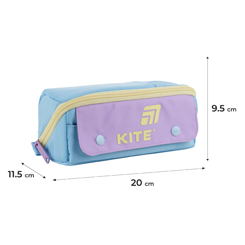 Пенал Kite 2702-4 блакитно-фіолетовий, K25-2702-4 3