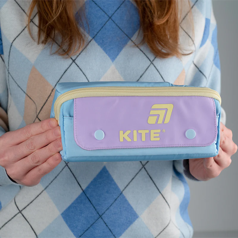 Пенал Kite 2702-4 блакитно-фіолетовий, K25-2702-4 6