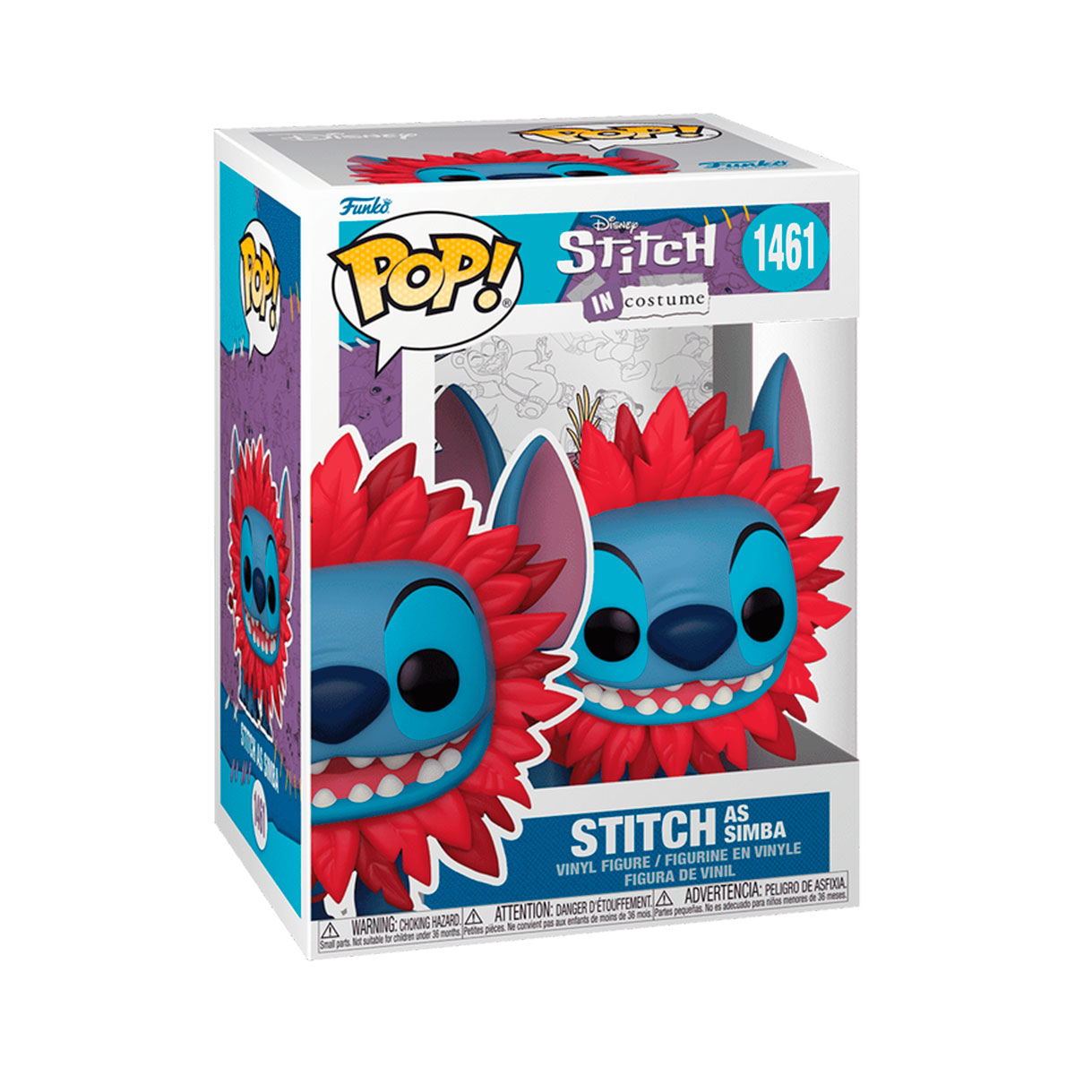 Фігурка Funko Pop! серії "Disney" – Стіч у костюмі Сімби, 75164 1
