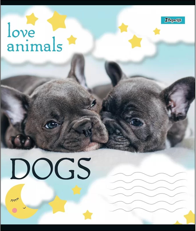 Тетрадь 12 лин. 1В Love Animals, 764471 1