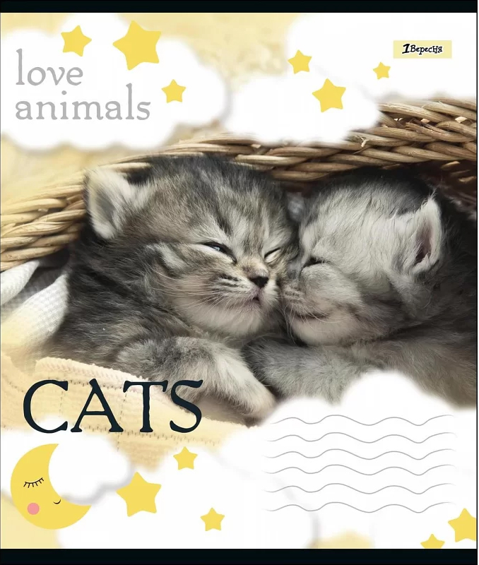 Тетрадь 12 лин. 1В Love Animals, 764471 2