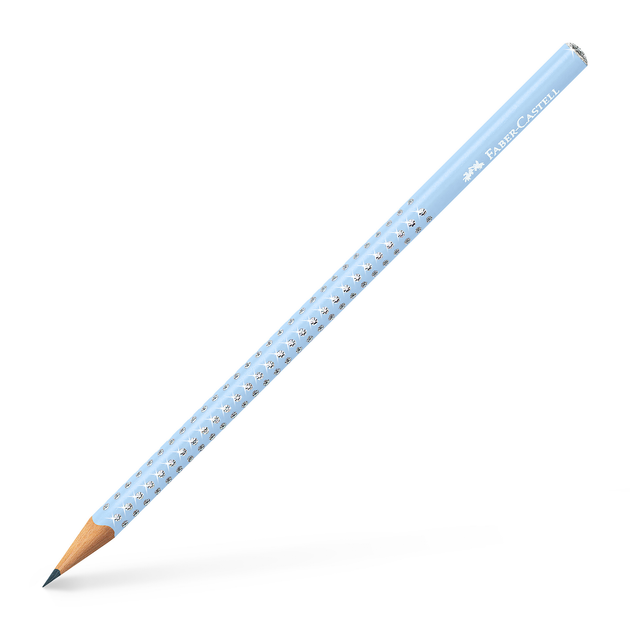 Карандаш чернографитный Grip Sparkle, Sky Blue, 118251 Faber-Castell