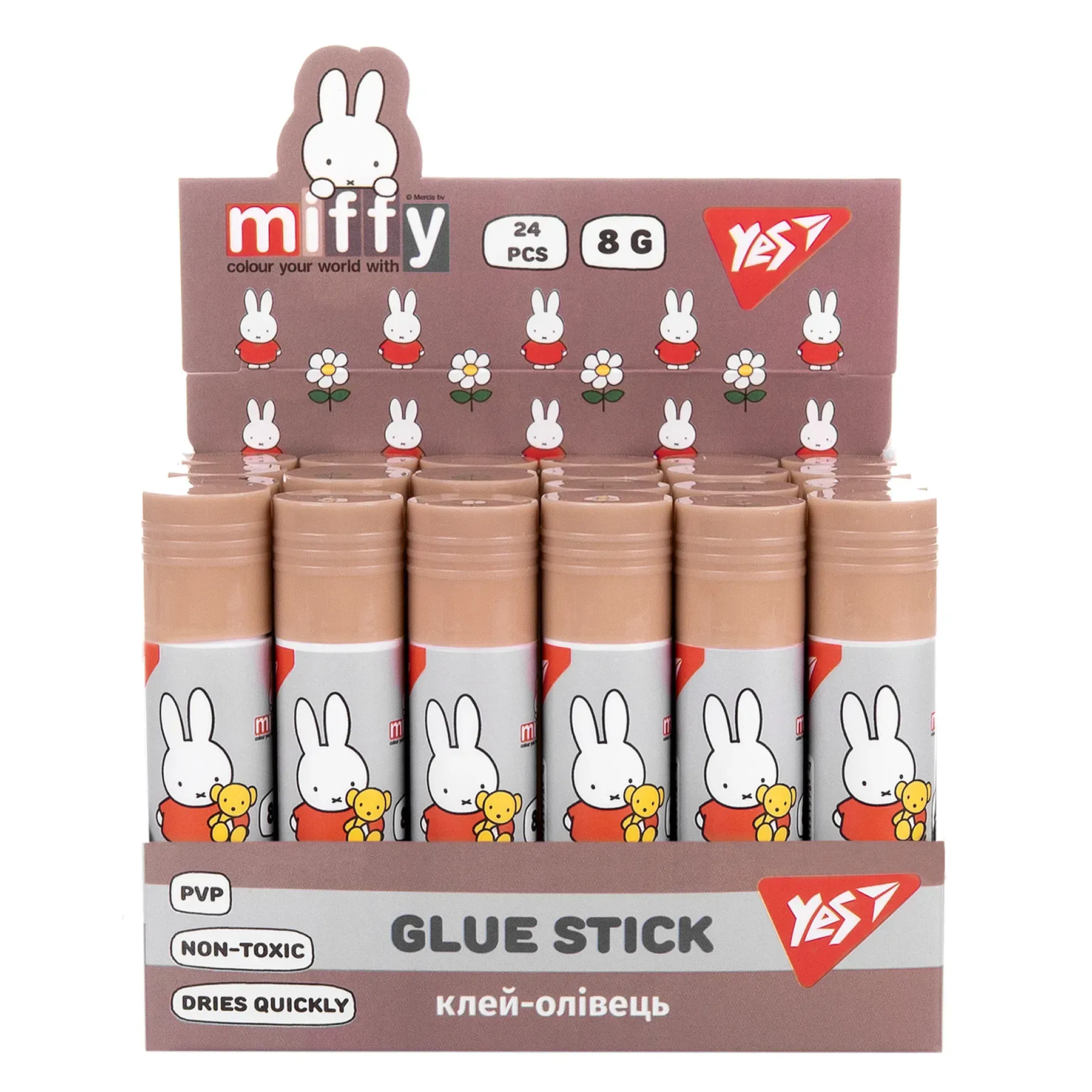 Клей-олівець 8г, PVP "Miffy" YES, 320307 1